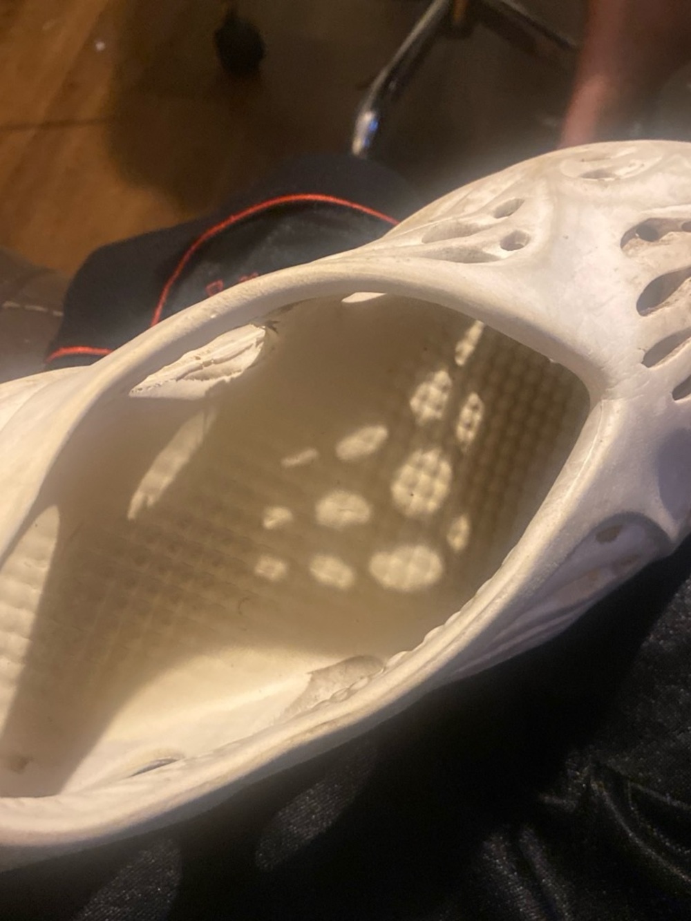 Yeezy White Foam Clog-Style Slip-On